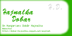 hajnalka dobar business card