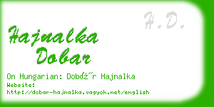 hajnalka dobar business card